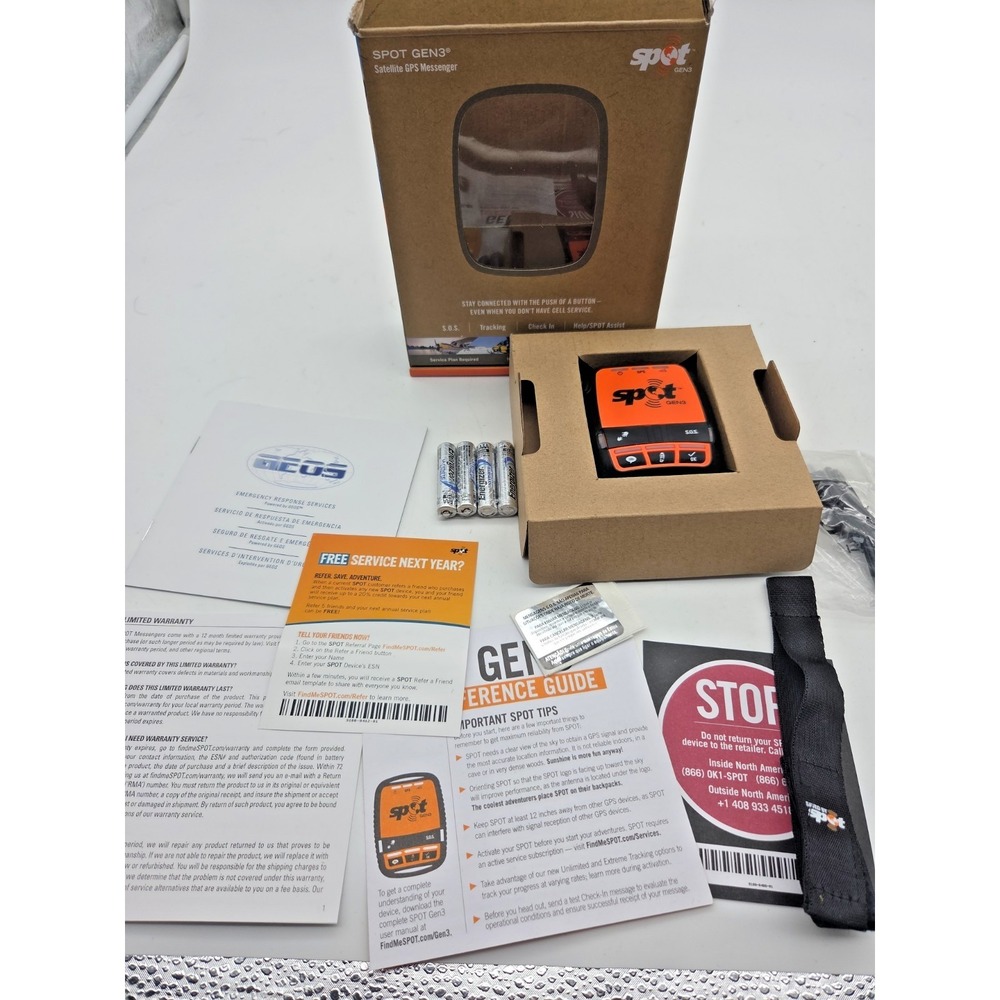 Spot Gen3 Gen 3 Satellite GPS Messenger S.O.S. Tracking New Open Box